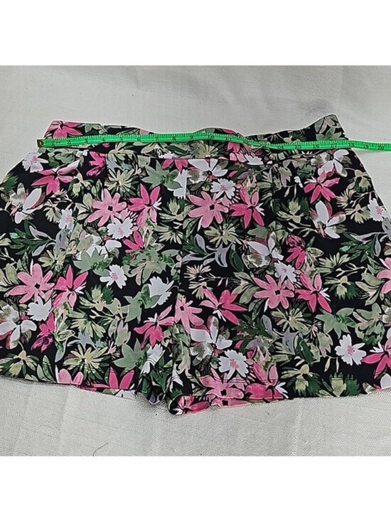 Robert Louis Pants - Robert Louis Womens XL Tropical Floral Shorts High Rise Hawaiian Resort Vacation